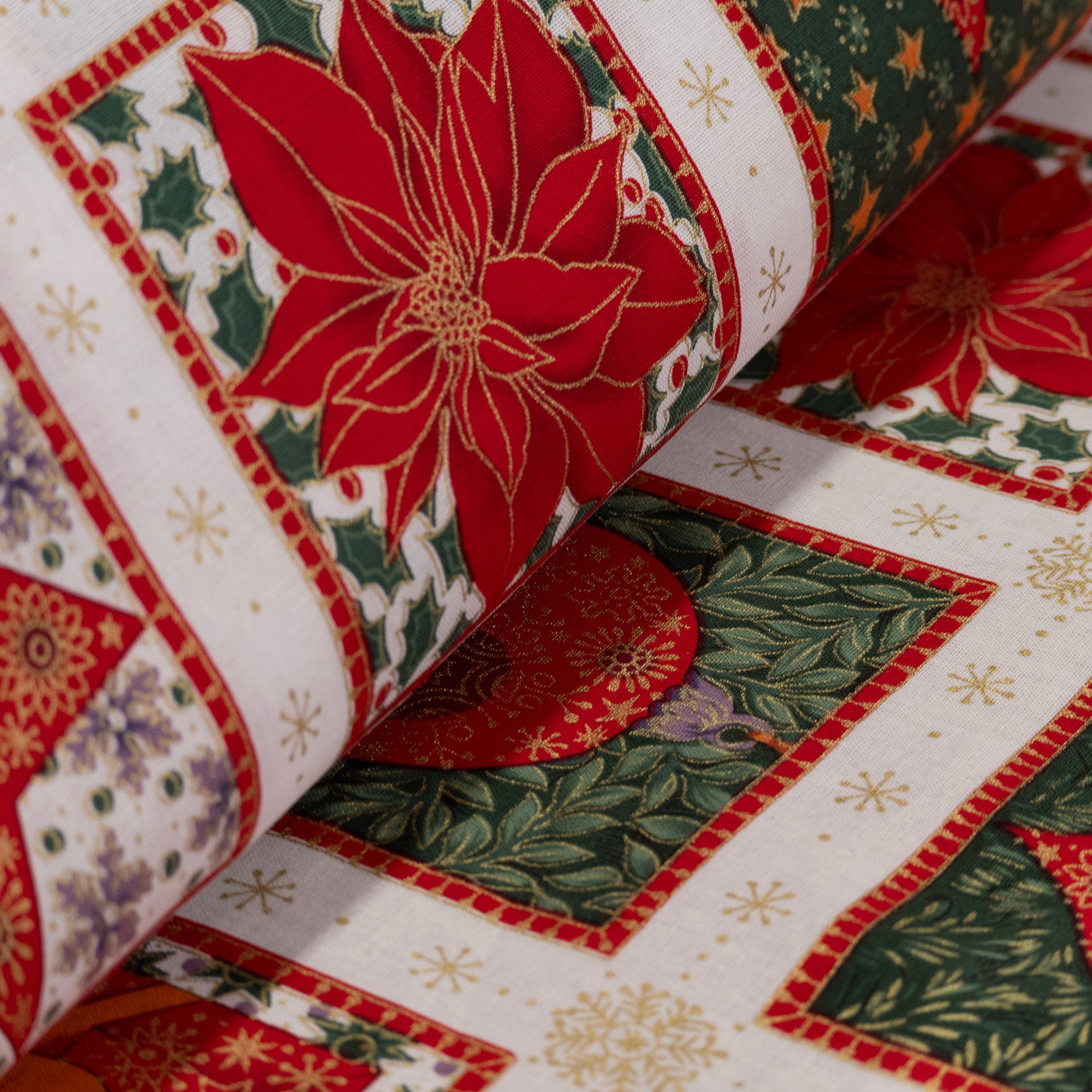 Algodón Digital Navidad Trineo