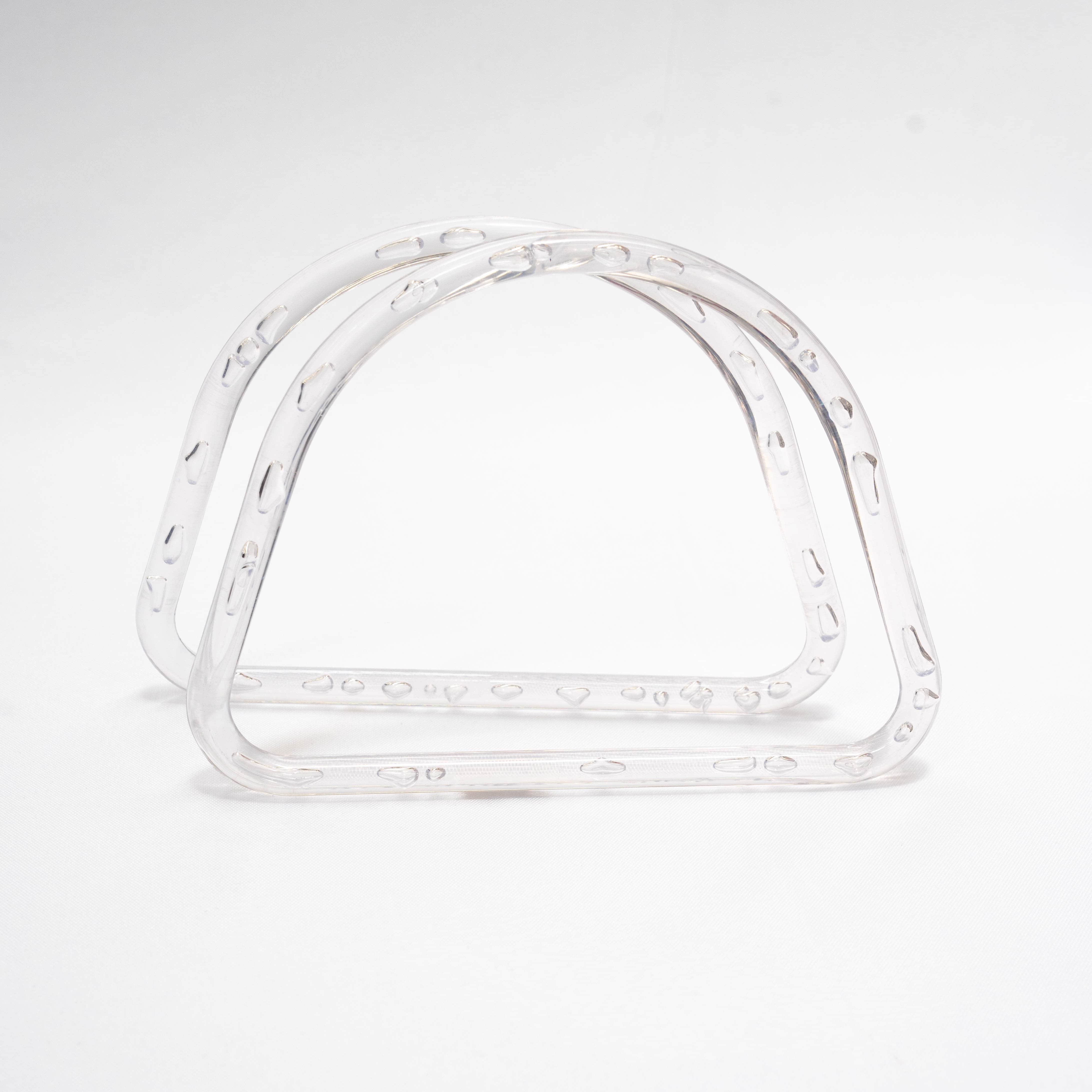 Asas de plástico transparentes