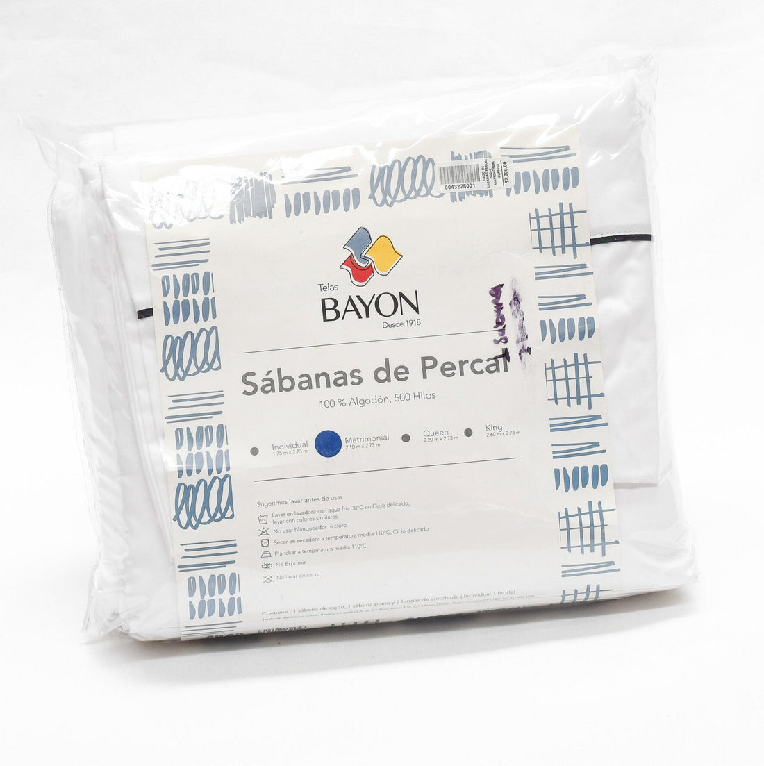 Juego de Sábana Percal 300H