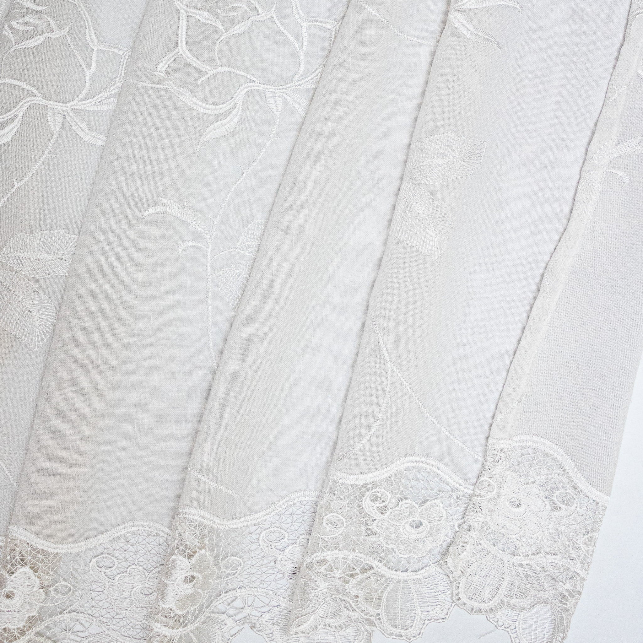 Visillo Bordado Flor