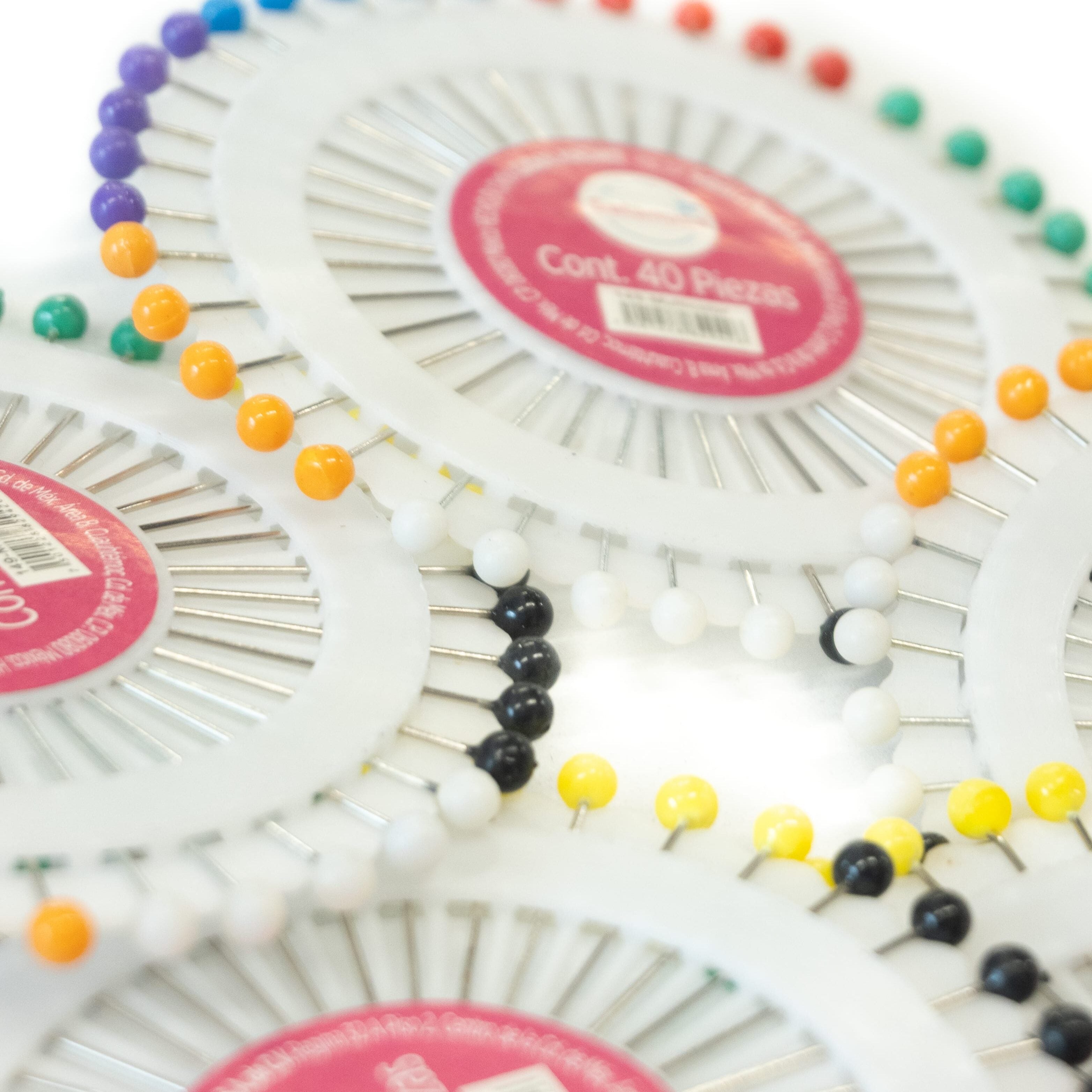 Alfiler círculo cabeza de plástico chino