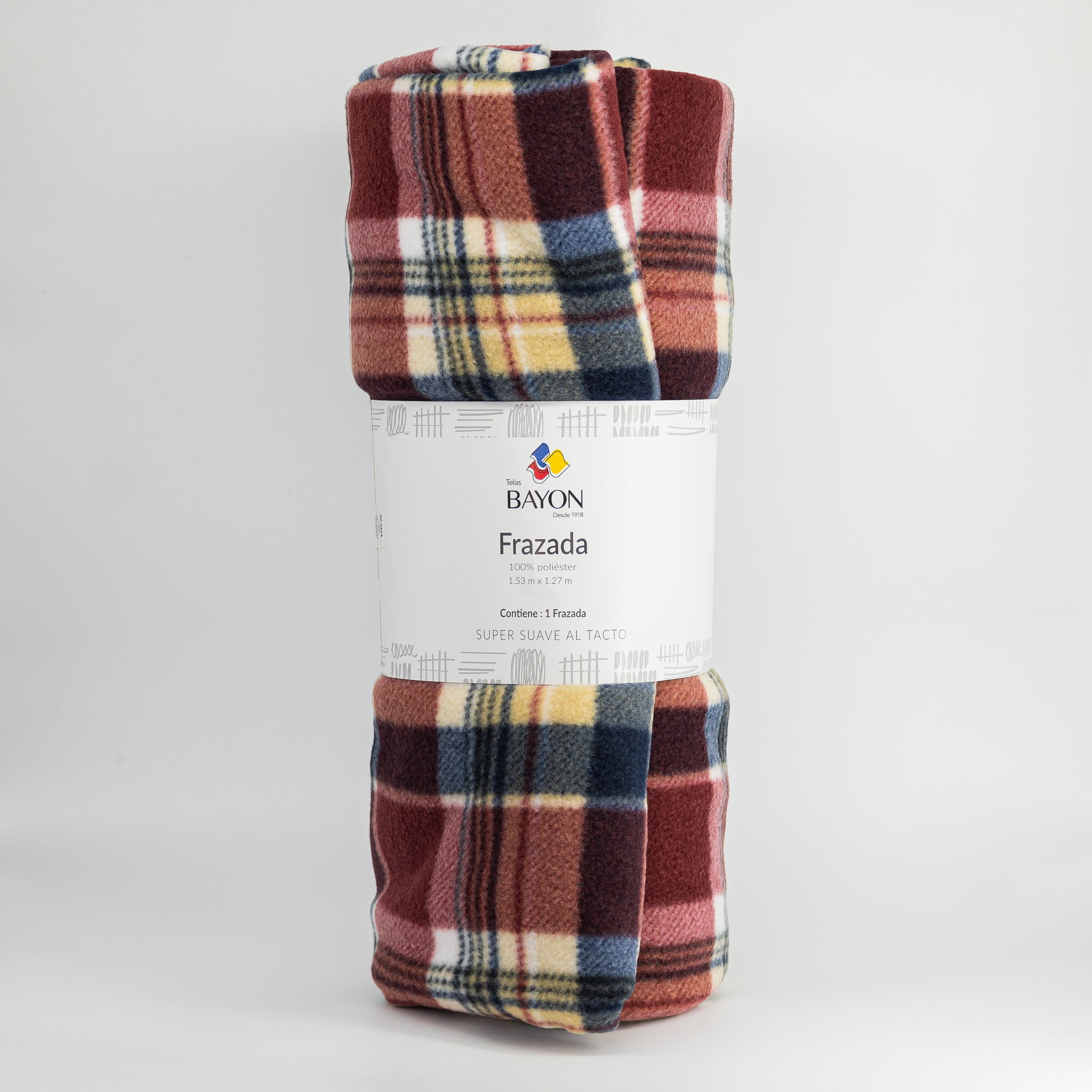 Frazada Antipilling Cuadros