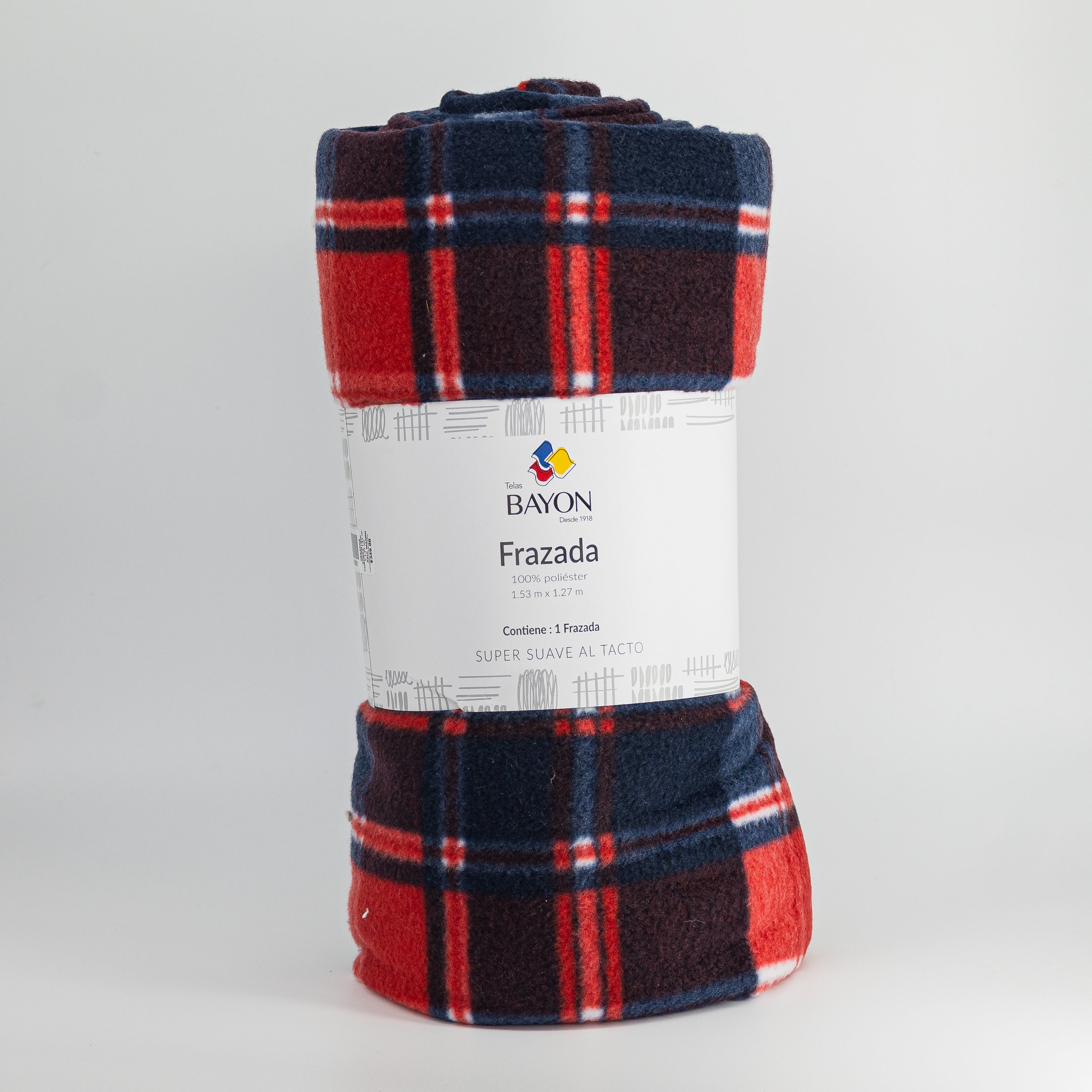 Frazada Antipilling Cuadros