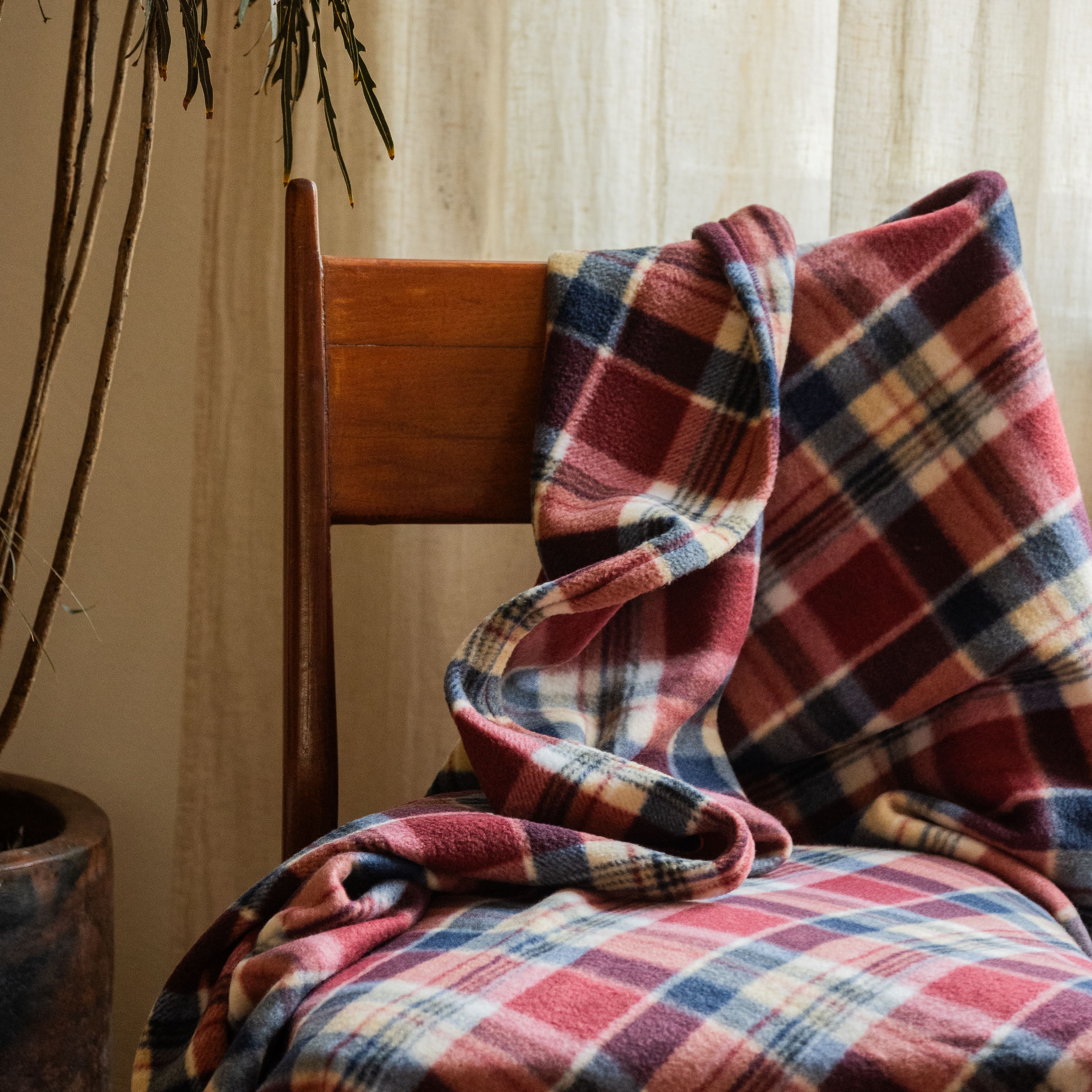 Frazada Antipilling Cuadros