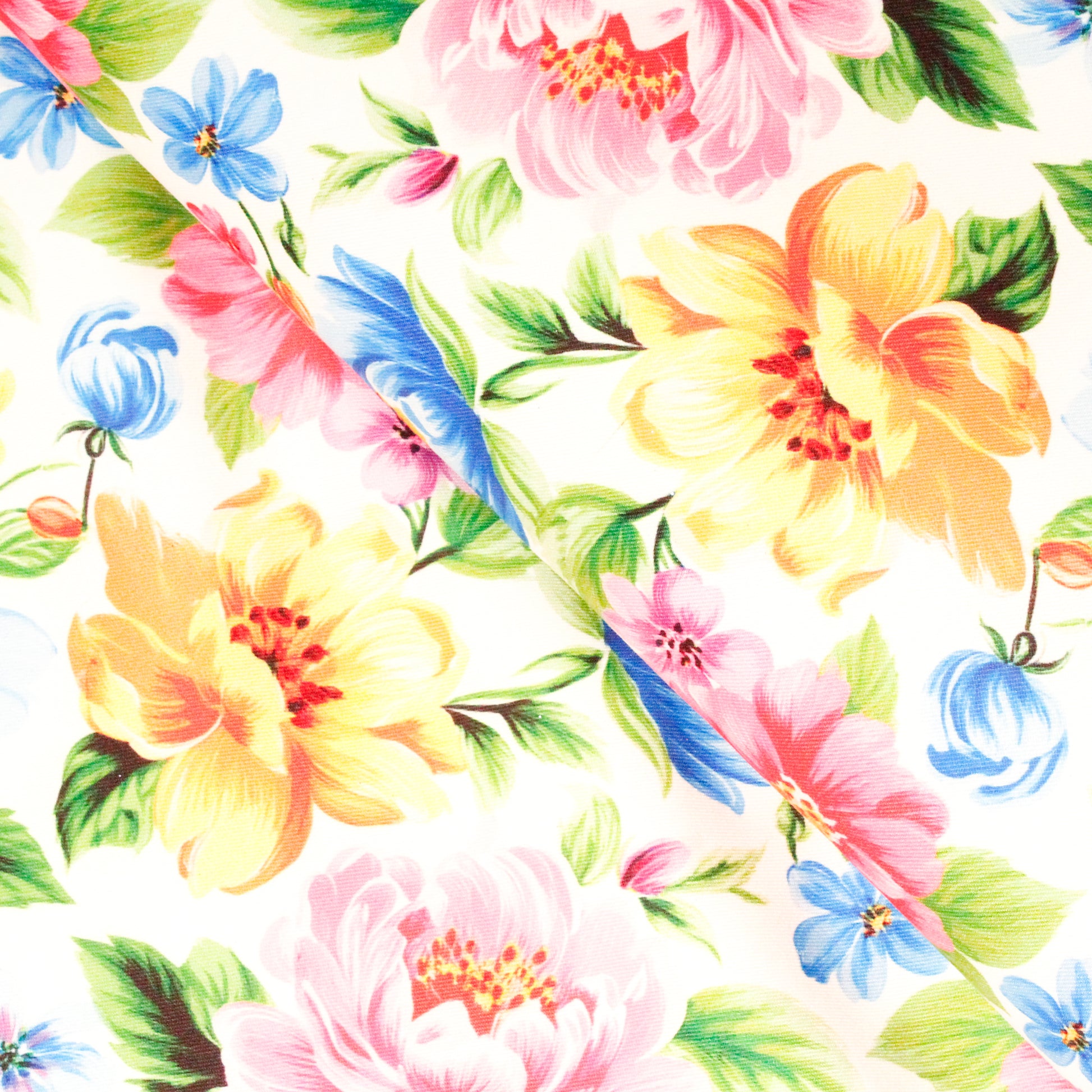 Estampado Digital Moda Jardin Pastel