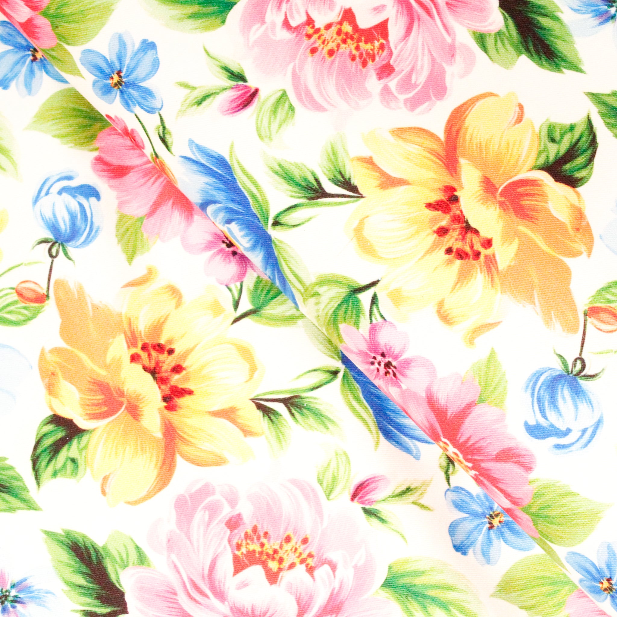 Estampado Digital Moda Jardin Pastel