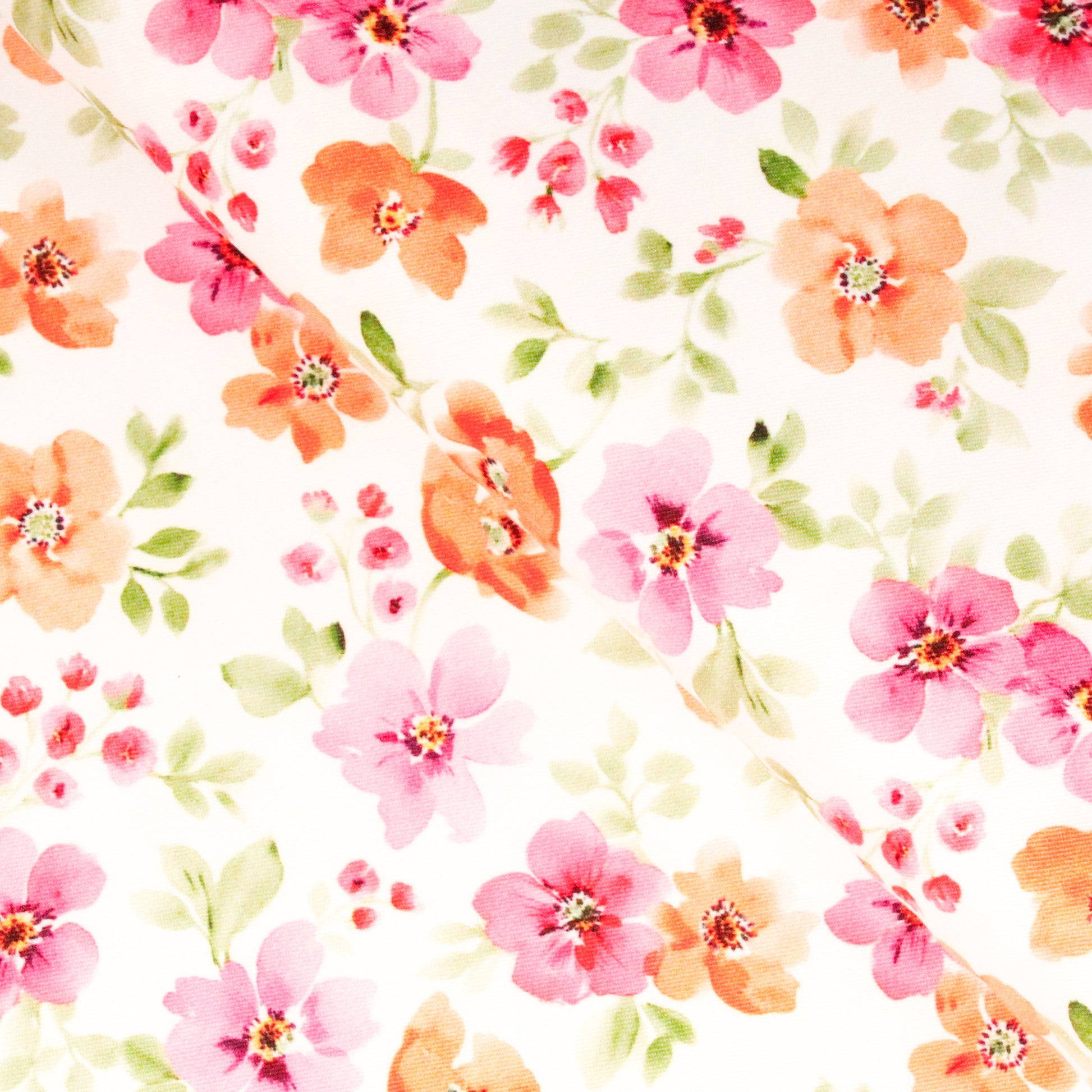 Estampado Digital Moda Rosa Naranja