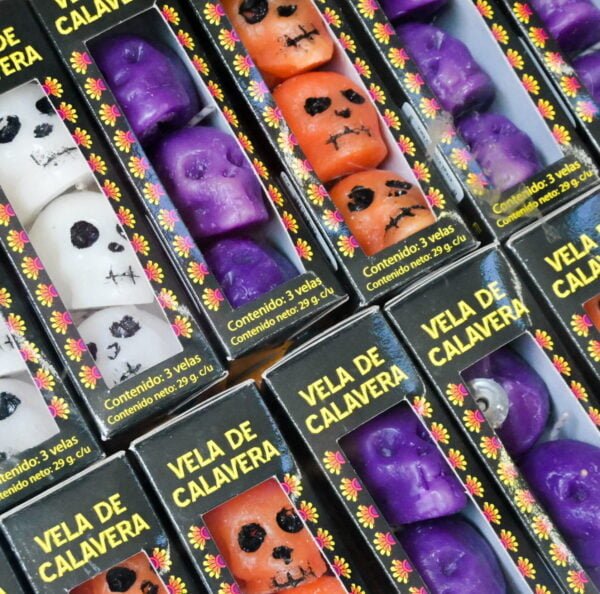 Velas Halloween Calavera 3 pack